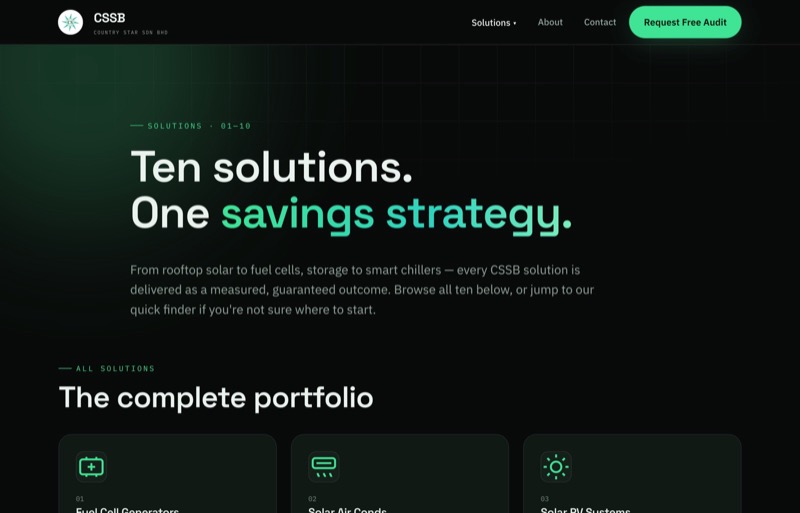 CSSB solutions page