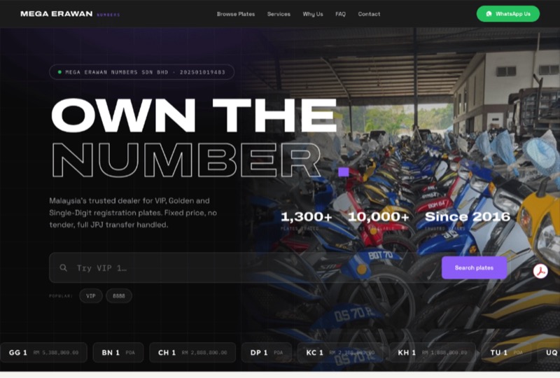 MegaErawan Numbers — website