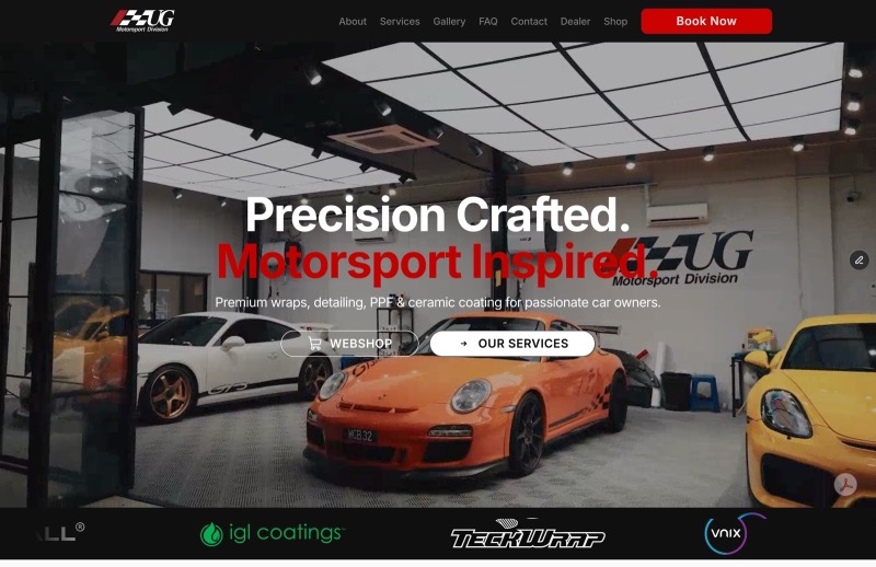 UG Motorsport — website